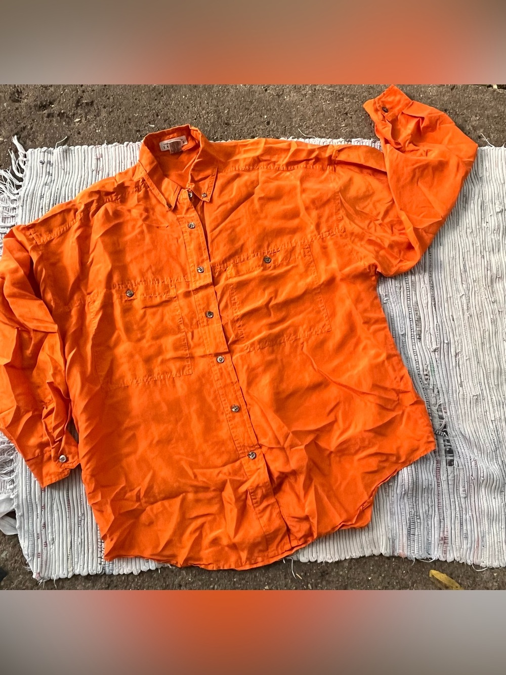 Vintage Compagnie Internationale Express 100% Silk Oversized Button Down Shirt m